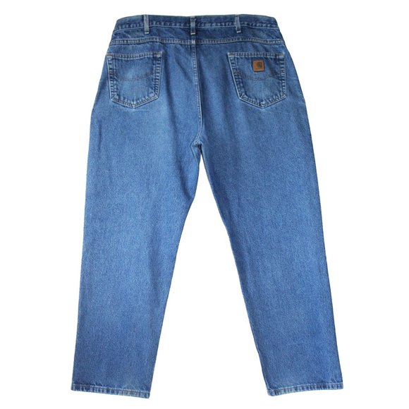Men's CARHARTT 42x32 Relaxed Fit Work Jeans - Picture 3 of 13